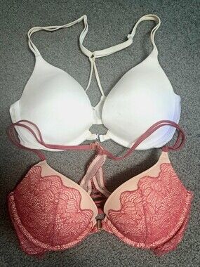 Victoria's Secret Racer Back Pushup Bra Bundle Size 34C